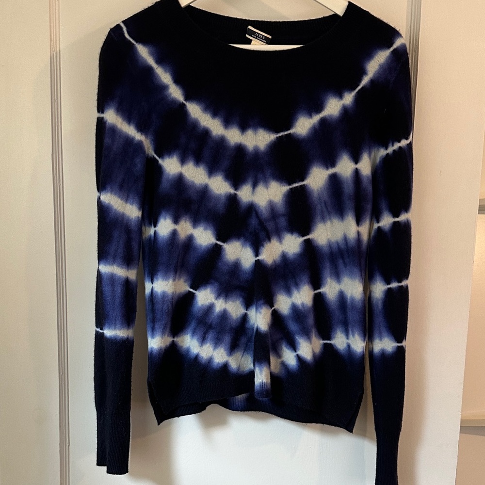 J. Crew 100% Cashmere Tie-Dye Sweater